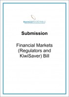 Submission Financial Markets Regulators and KiwiSaver cover