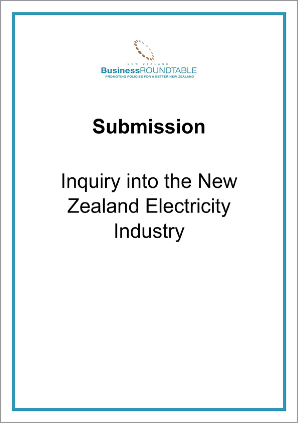 Submission Inquiry into the New Zealand Electricity Industry