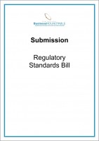 Submission Regulatory Standards Bill